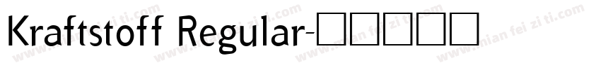 Kraftstoff Regular字体转换
